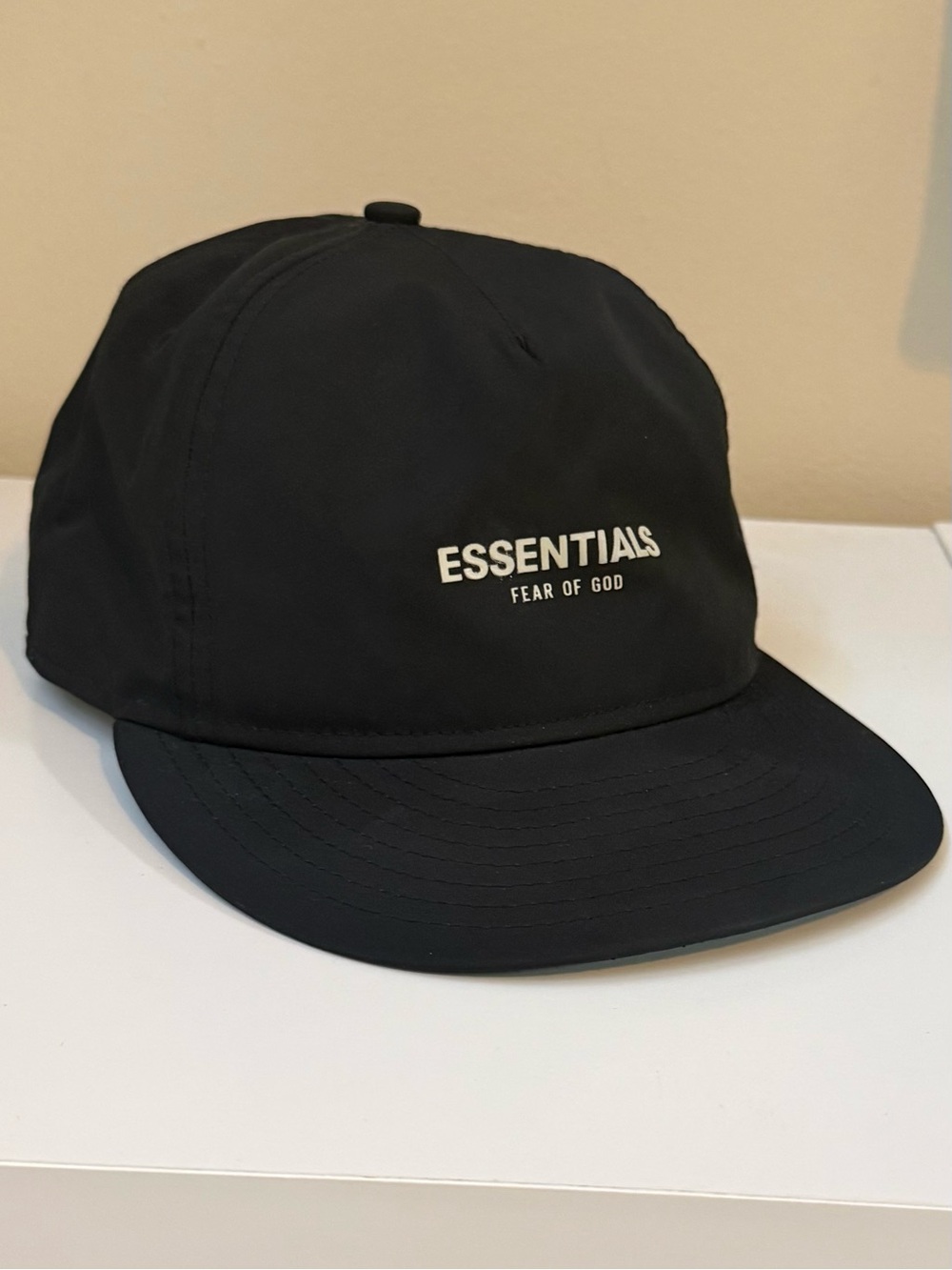 Fear of God Essentials x New Era Retro Crown 9Fifty Black Strapback Hat Ball Cap